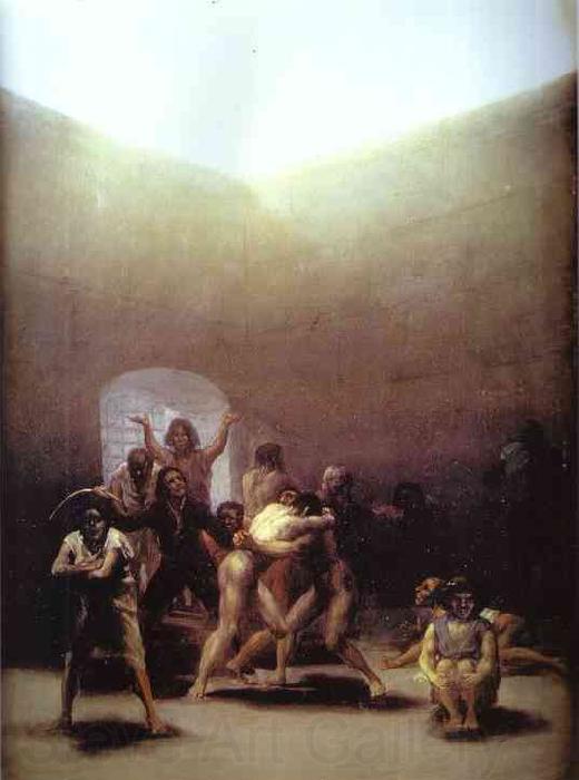 Francisco Jose de Goya Yard of Madhouse Germany oil painting art
